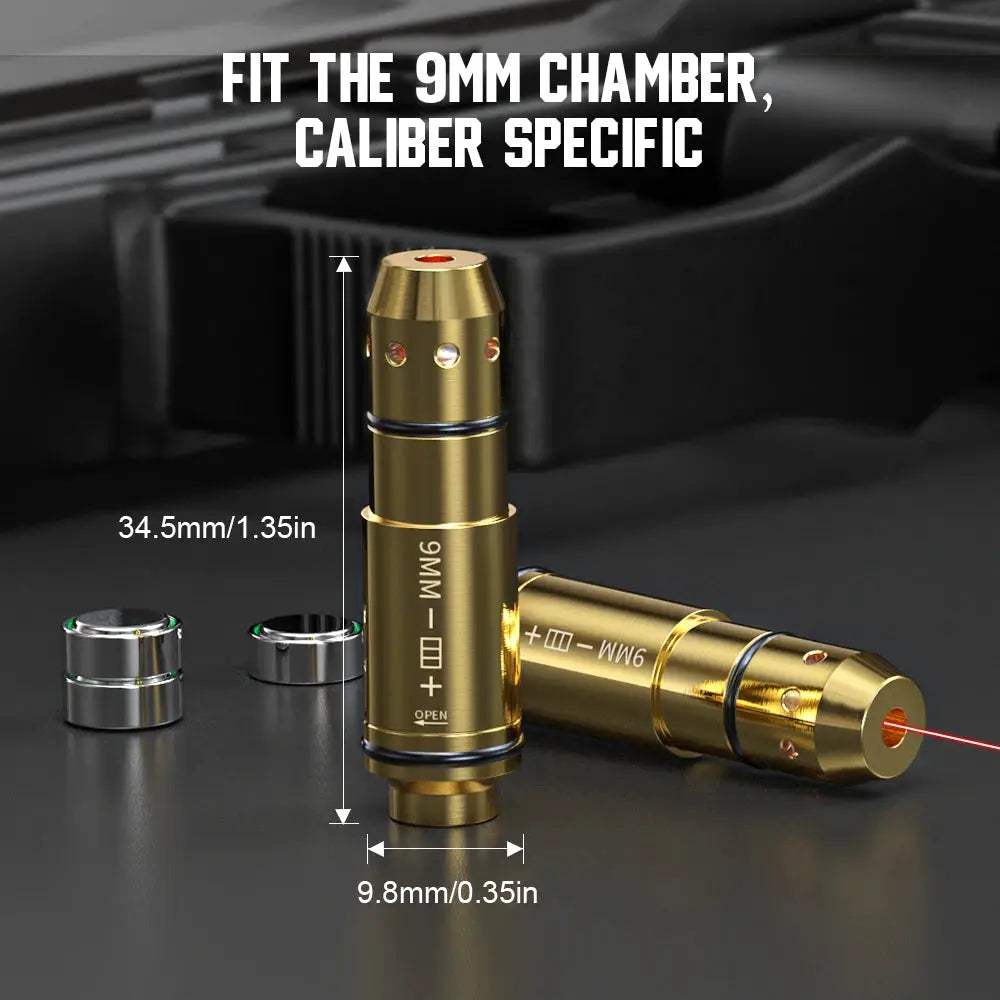 9mm Red Dot Laser Training Cartridge for Precise Pistol Practice - ToylandEU