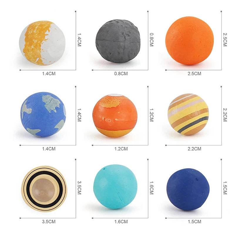 9pcs Set Simulation Solar System Cosmos Planet Model Educational Science Toys - ToylandEU