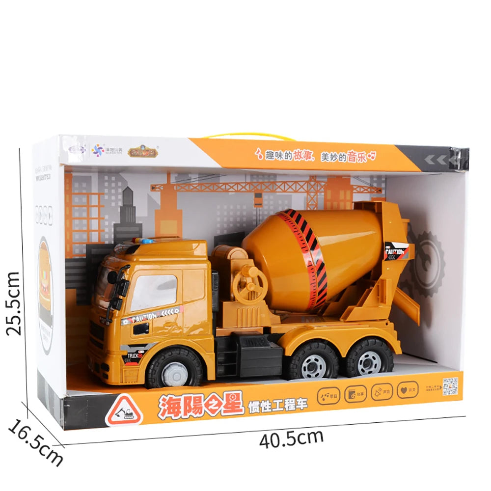 Jumbo Construction Vehicle Toy with Music and Lights - ABS Material, Ideal for Kids Aged 4+ - ToylandEU