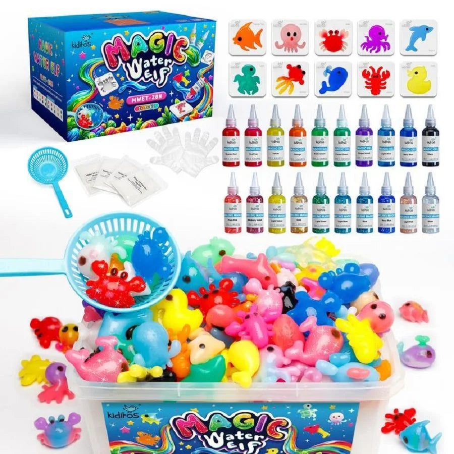 Magic Water Elf Toy Kit | 20 Gels | 10 Molds | Ages 3 and Up