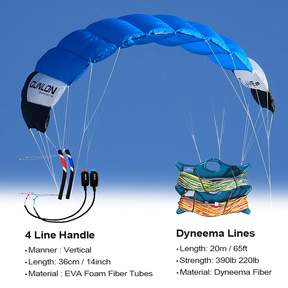 Power Trainer Kite | 4-Line System | Area 2-4 M2 | 2 M2, 3 M2, 4 M2