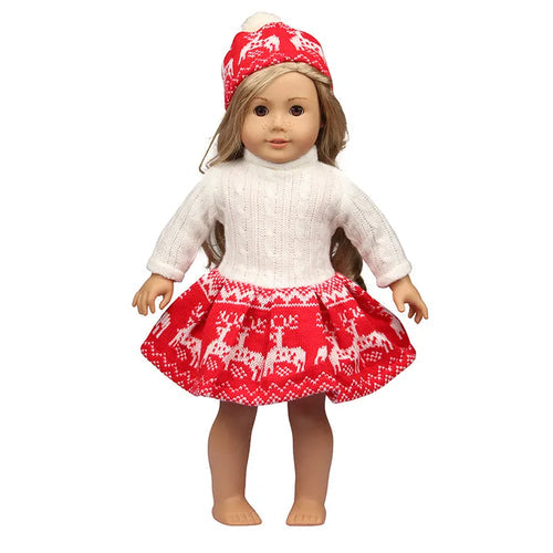 American Girl Doll Christmas Outfit - 18 Inch Doll Clothes Suit ToylandEU.com Toyland EU