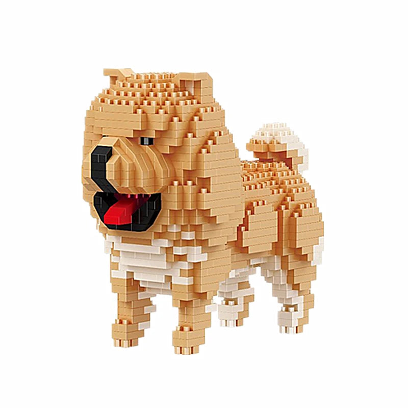 Simulated Pet Cat and Dog Building Blocks Model for Kids - ToylandEU