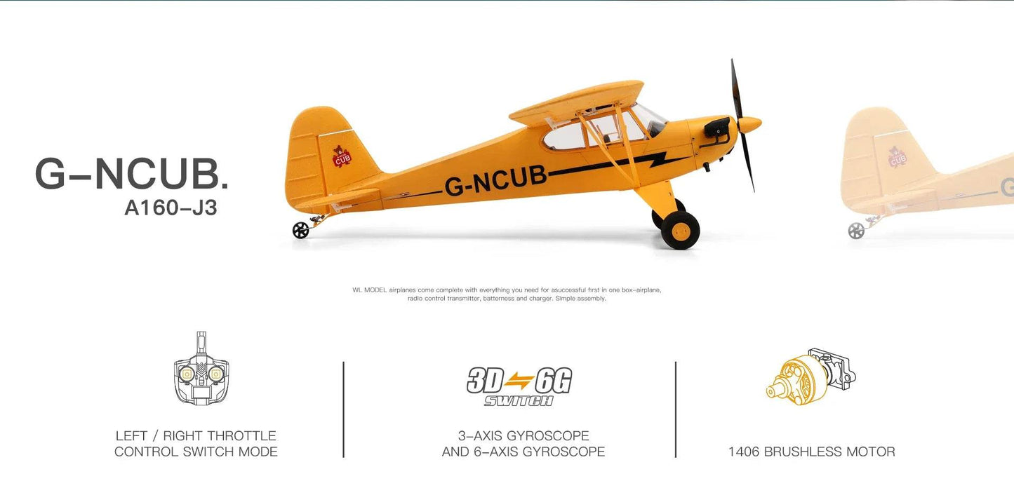 A160 WLtoys XKS 2.4G RC Plane 650mm Wingspan Brushless Motor - ToylandEU