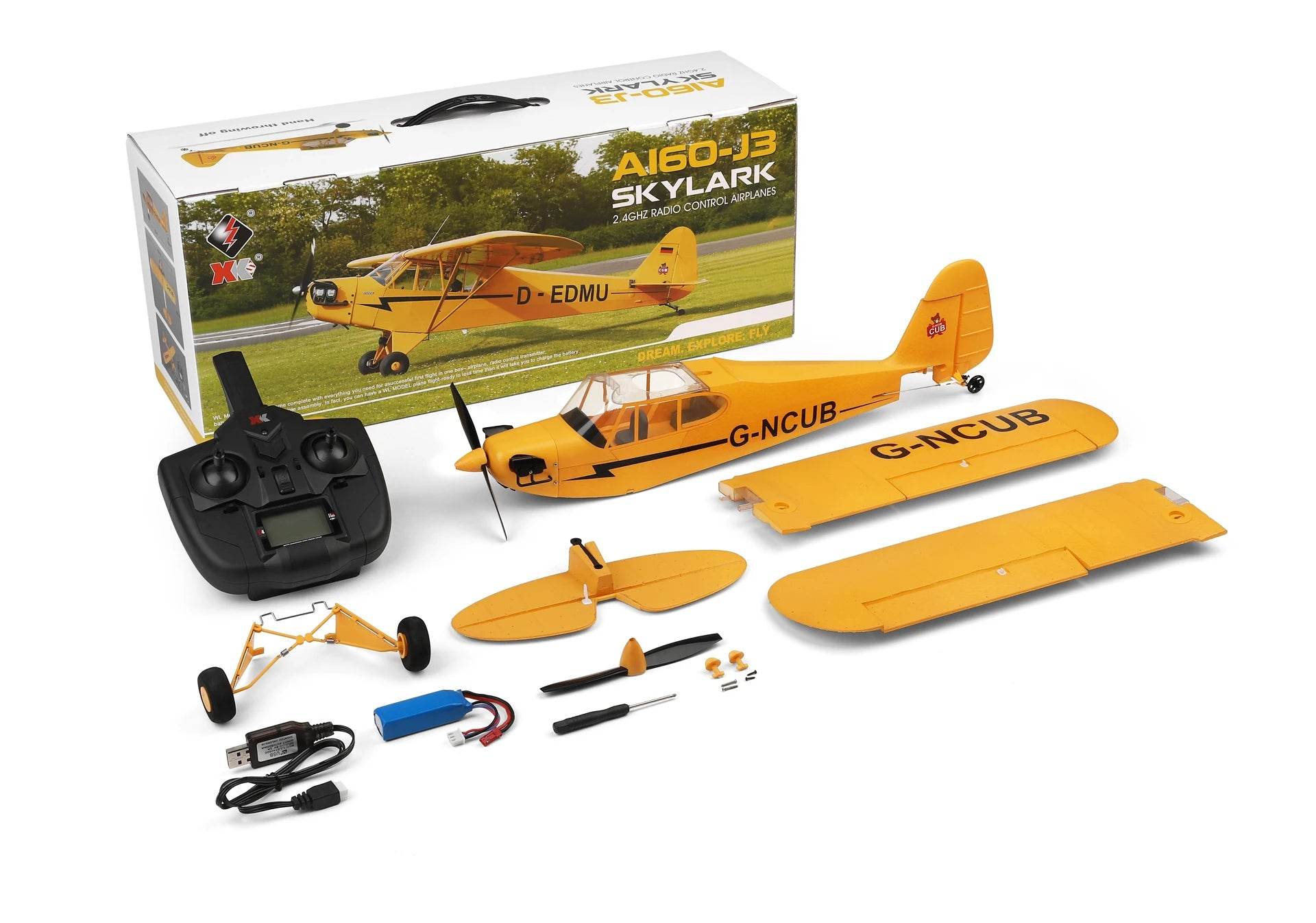 A160 WLtoys XKS 2.4G RC Plane 650mm Wingspan Brushless Motor - ToylandEU
