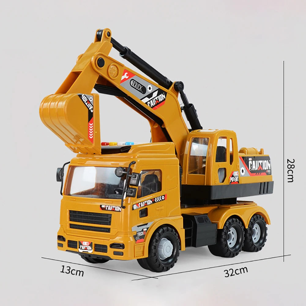Jumbo Construction Vehicle Toy with Music and Lights - ABS Material, Ideal for Kids Aged 4+ - ToylandEU