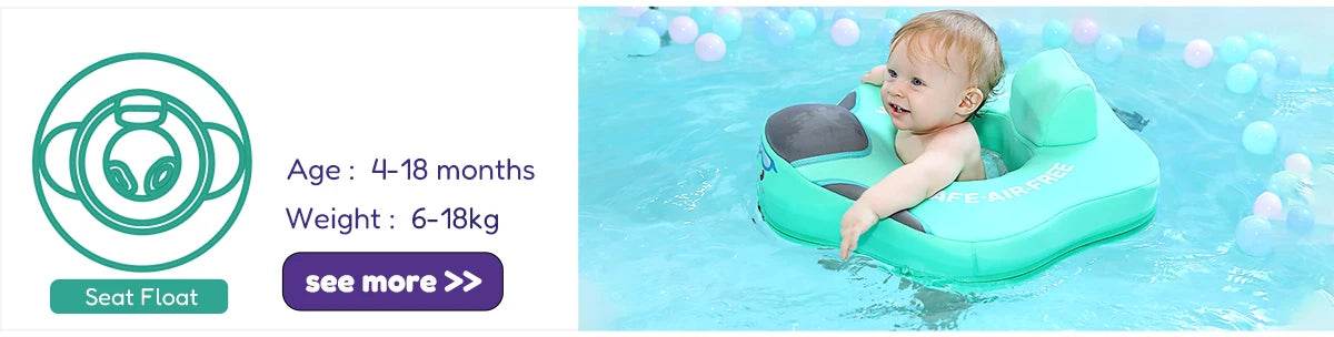 Mambobaby Baby Foldable Float Inflatable Free With Sun Canopy - ToylandEU