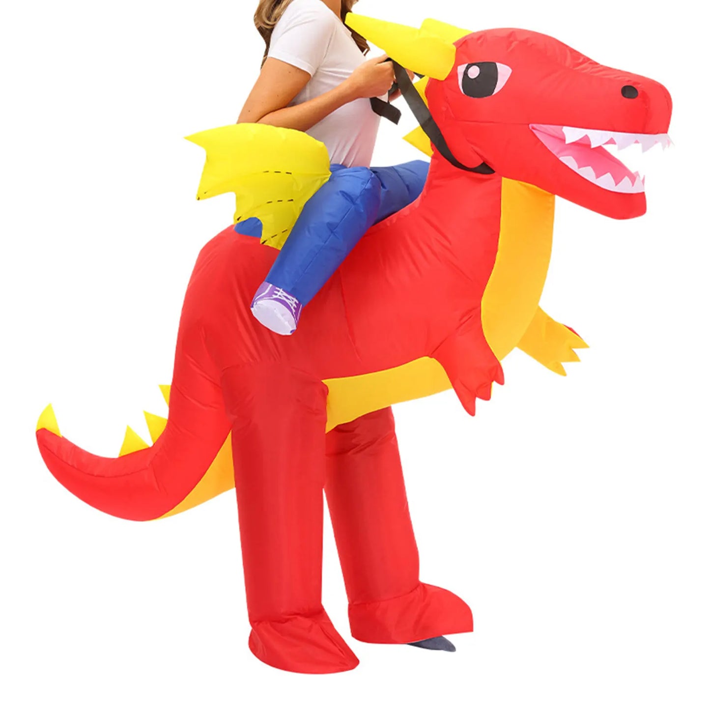 Inflatable Horse Costume | Ride On Design | Battery Powered | Adult Unisex