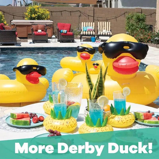 Inflatable Pool Float | Giant Duck | Thickened Air Mattress