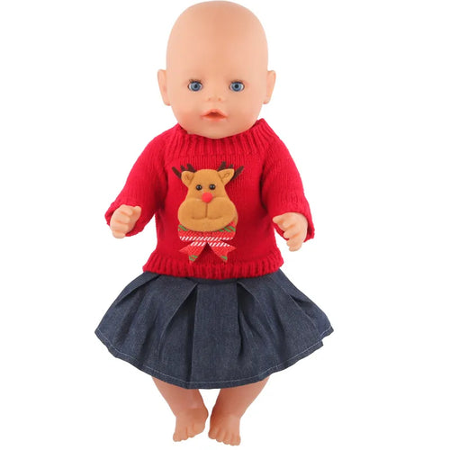 American Girl Doll Christmas Outfit - 18 Inch Doll Clothes Suit ToylandEU.com Toyland EU