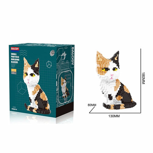 Simulated Pet Cat and Dog Building Blocks Model for Kids ToylandEU.com Toyland EU