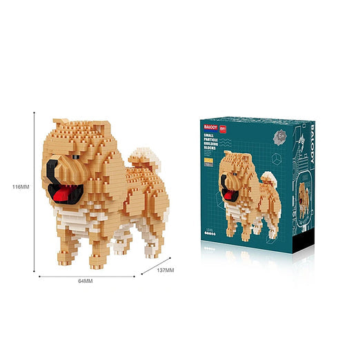 Simulated Pet Cat and Dog Building Blocks Model for Kids ToylandEU.com Toyland EU