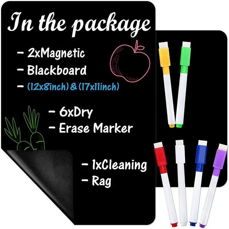  A4 Magnetic Chalkboard Sticker Fridge Friendly Messages -  ToylandEU™