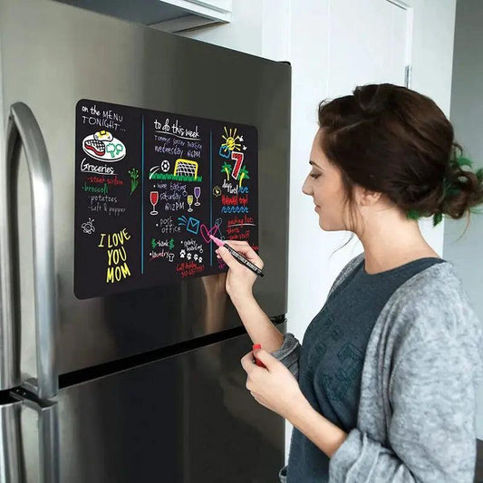  A4 Magnetic Chalkboard Sticker Fridge Friendly Messages -  ToylandEU™