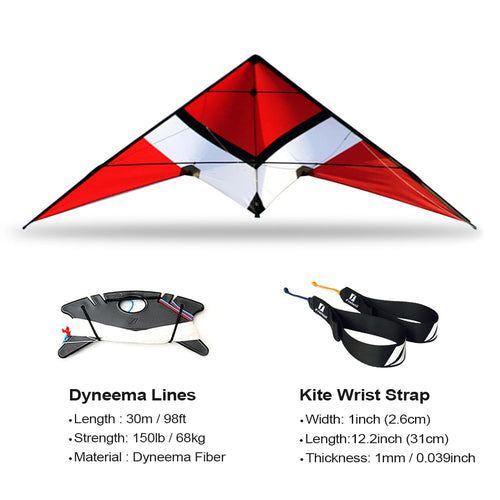 Comet 2.2m 2 Line Sound-Enhanced Stunt Kite for Beginners ToylandEU.com Toyland EU