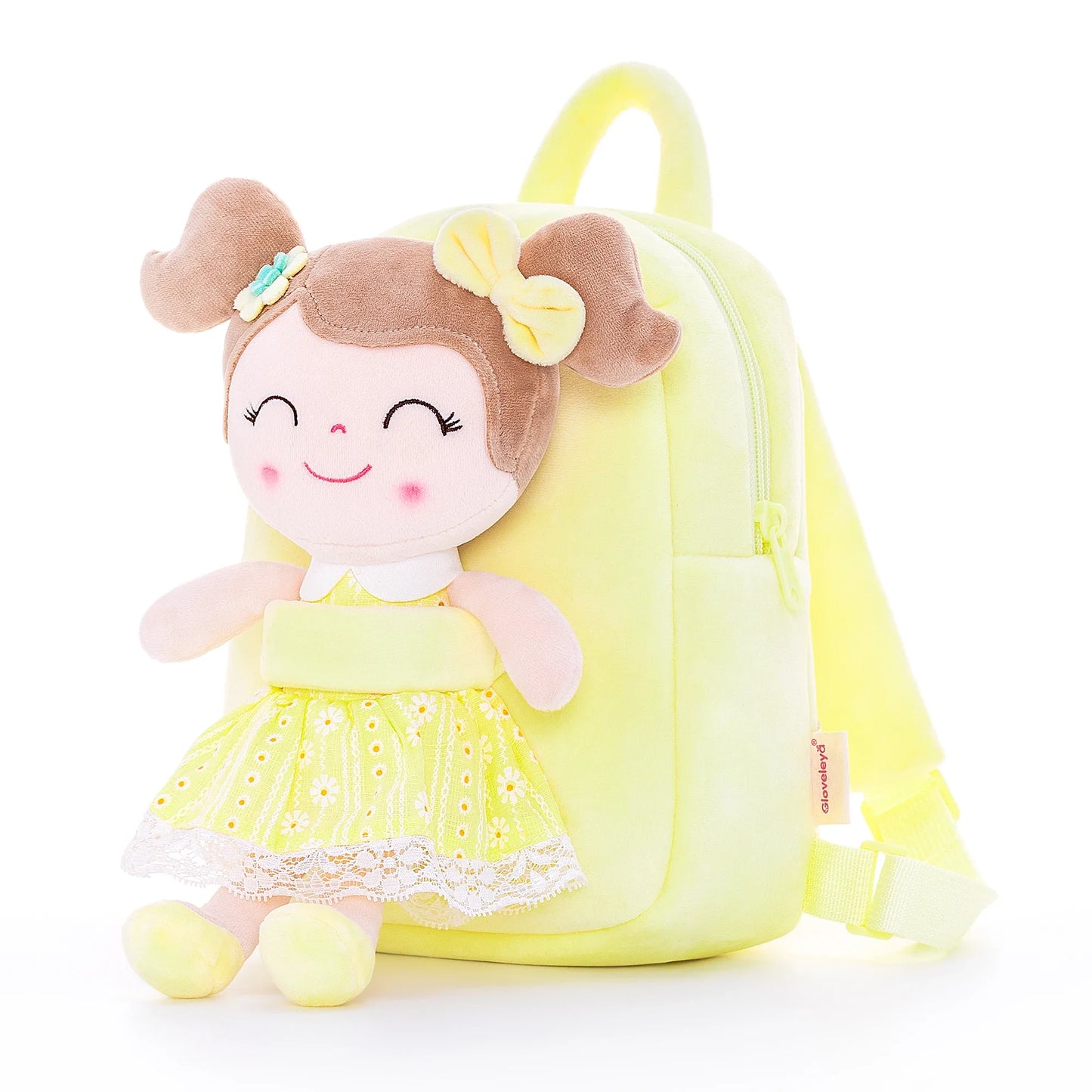 Adorable Plush Doll Backpack for Kids – Gloveleya Gift for Girls