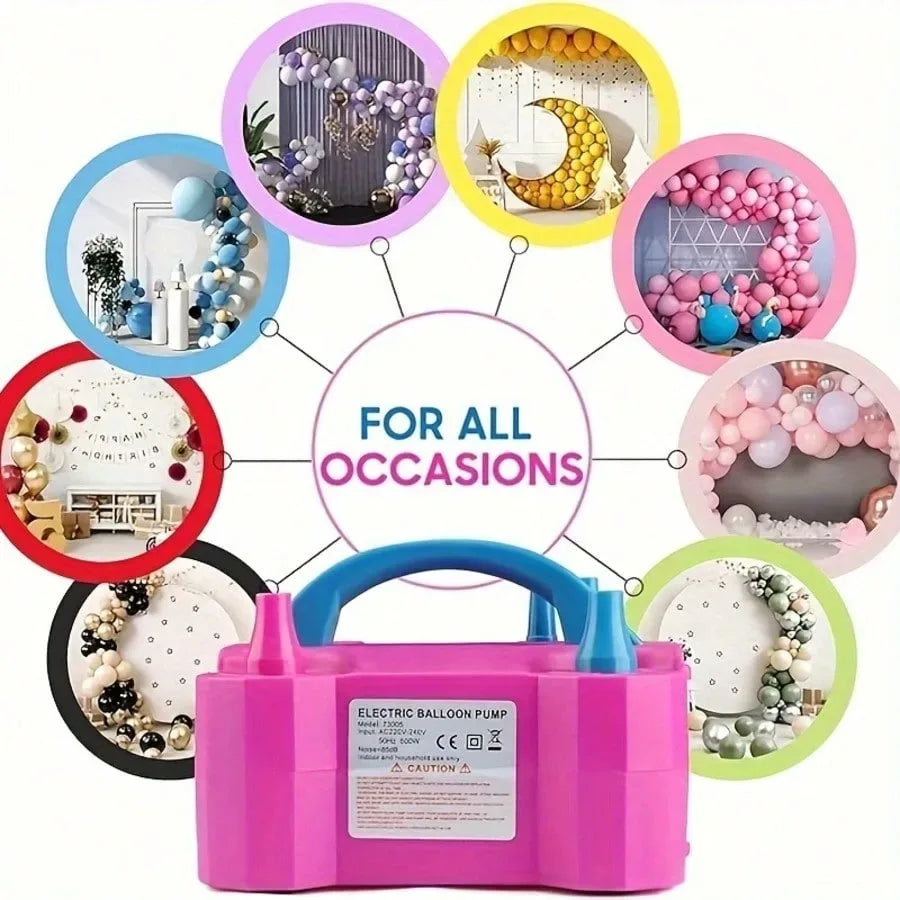 Portable Automatic Electric Balloon Pump With Dual Hole Inflation - ToylandEU