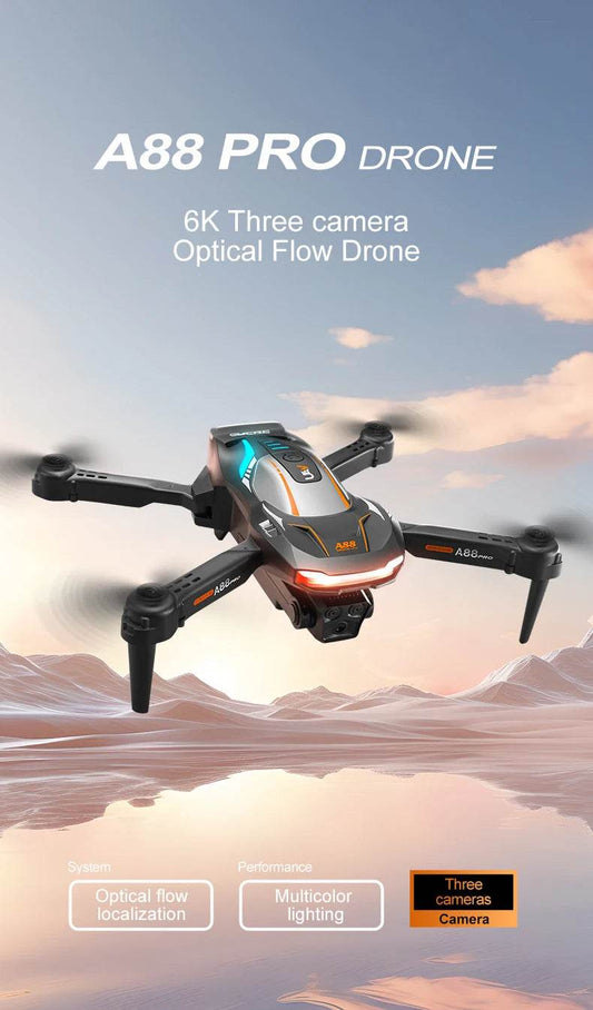 A88 Drone Optical Flow Hovering 6K Dual Camera Aerial Photography - ToylandEU