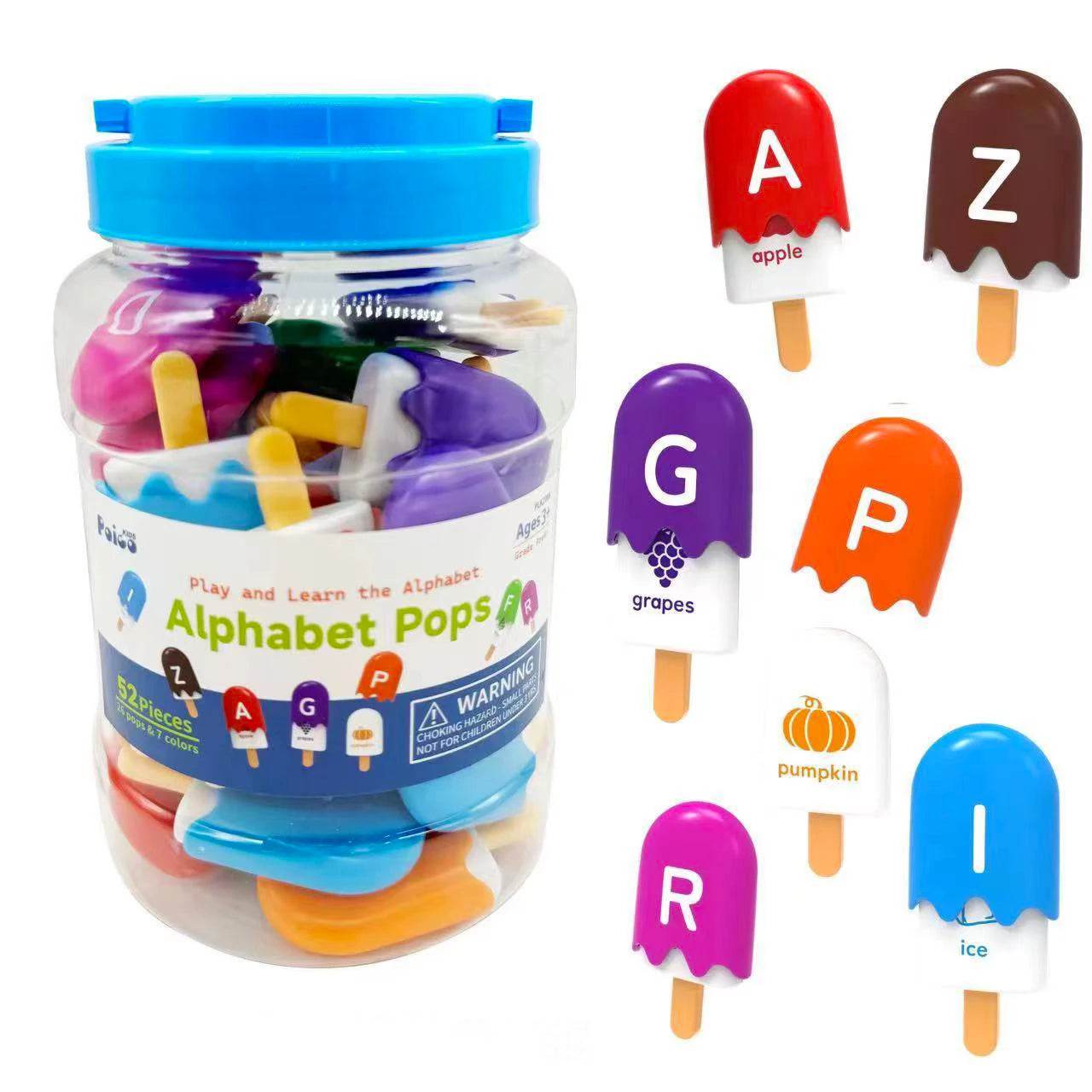 ABC Alphabet Learning Toys Letters Animal Matching Puzzle Toy Ice Cream Color Sorting Montessori Educational Kids Toys - ToylandEU