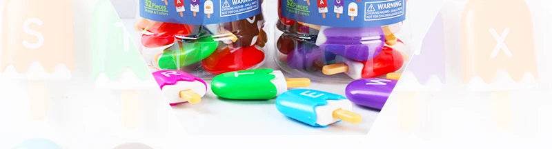 ABC Alphabet Learning Toys Letters Animal Matching Puzzle Toy Ice Cream Color Sorting Montessori Educational Kids Toys - ToylandEU