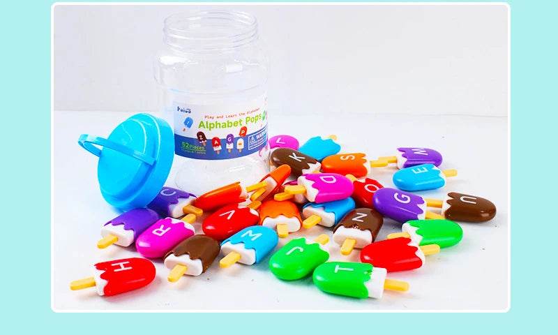 ABC Alphabet Learning Toys Letters Animal Matching Puzzle Toy Ice Cream Color Sorting Montessori Educational Kids Toys - ToylandEU