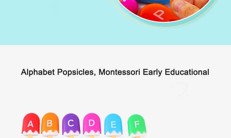 ABC Alphabet Learning Toys Letters Animal Matching Puzzle Toy Ice Cream Color Sorting Montessori Educational Kids Toys - ToylandEU