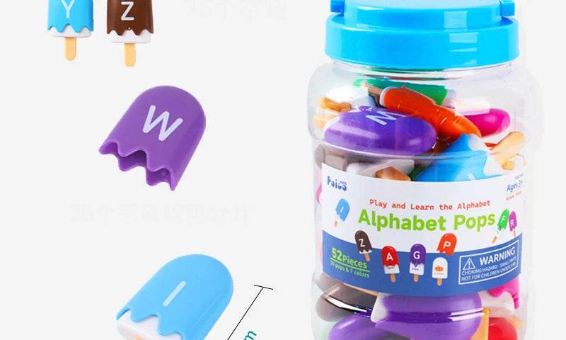 ABC Alphabet Learning Toys Letters Animal Matching Puzzle Toy Ice Cream Color Sorting Montessori Educational Kids Toys - ToylandEU