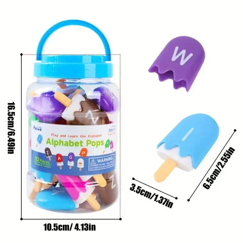 ABC Alphabet Learning Toys Letters Animal Matching Puzzle Toy Ice Cream Color Sorting Montessori Educational Kids Toys - ToylandEU