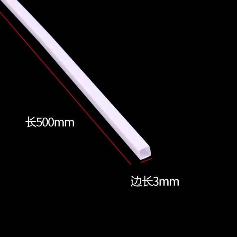  ABS Plastic Rods 50cm Hollow Square Tubes CE Certified -  ToylandEU™