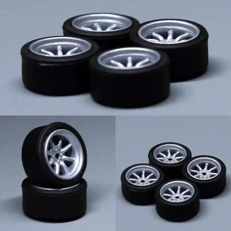  ABS Wheels For Model Cars Durable Rubber Tires -  ToylandEU™