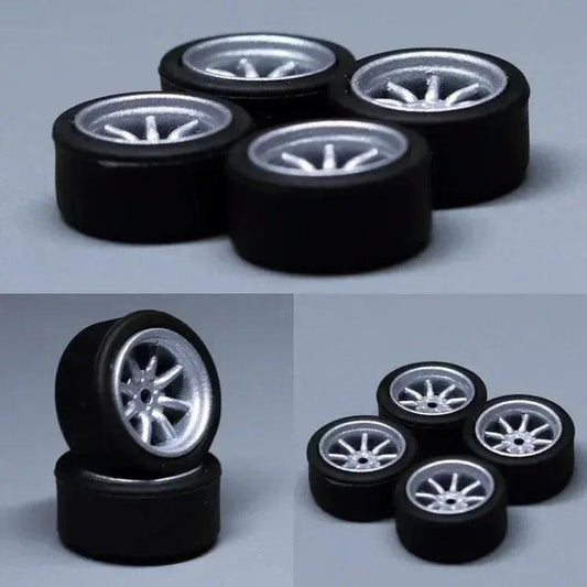  ABS Wheels For Model Cars Durable Rubber Tires -  ToylandEU™