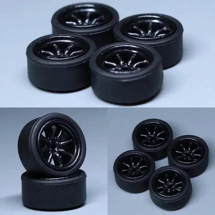  ABS Wheels For Model Cars Durable Rubber Tires -  ToylandEU™