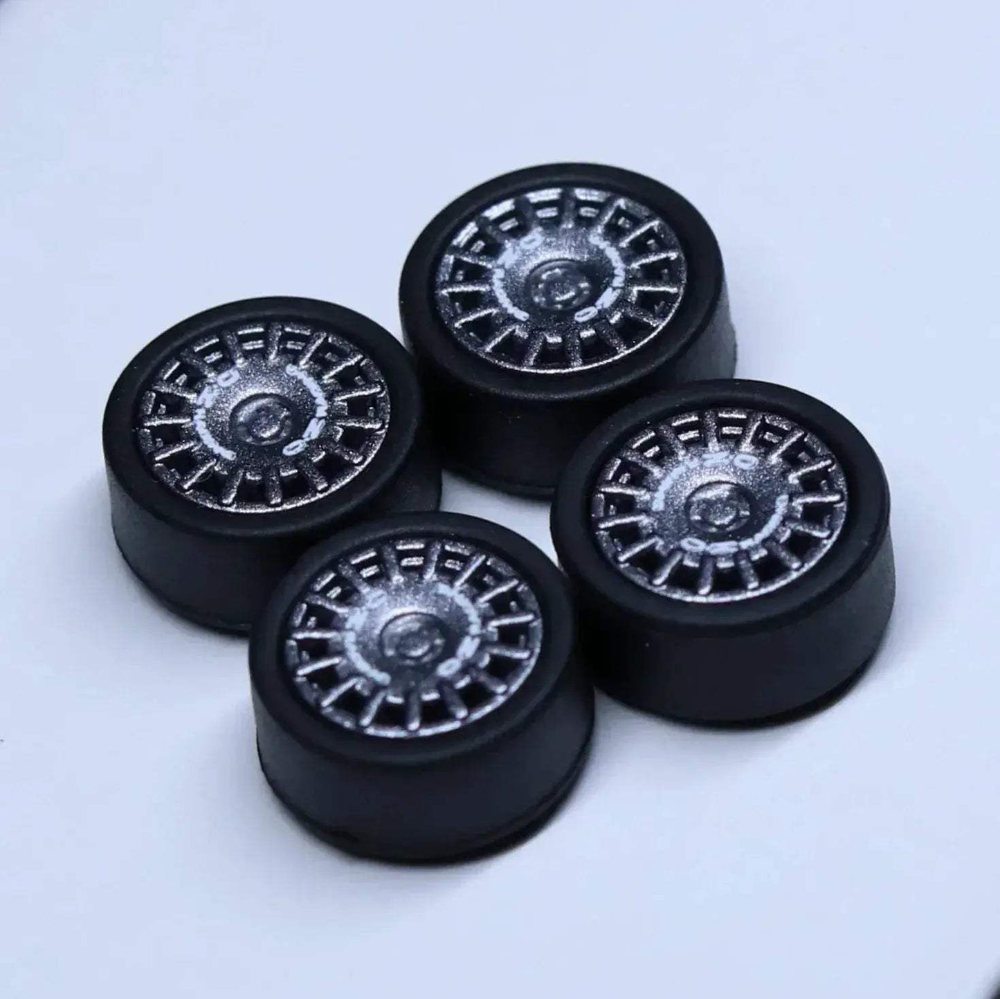 ABS Wheels With Rubber Tires For Scale Model Cars Durable - ToylandEU