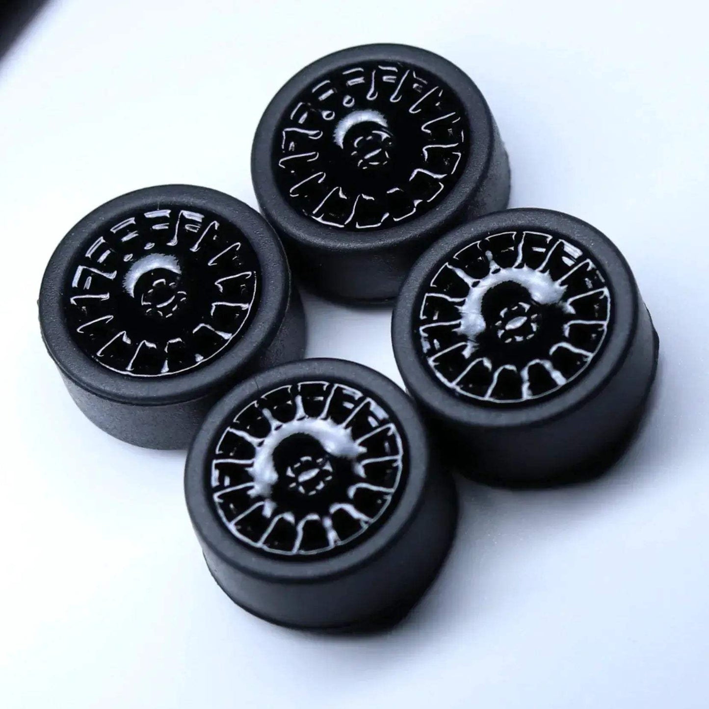 ABS Wheels With Rubber Tires For Scale Model Cars Durable - ToylandEU