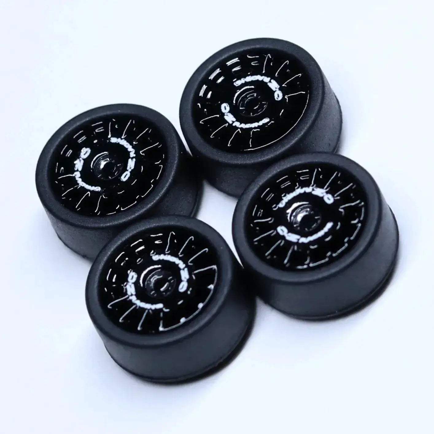 ABS Wheels With Rubber Tires For Scale Model Cars Durable - ToylandEU