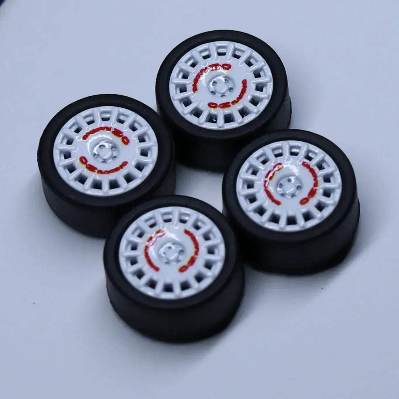 ABS Wheels With Rubber Tires For Scale Model Cars Durable - ToylandEU