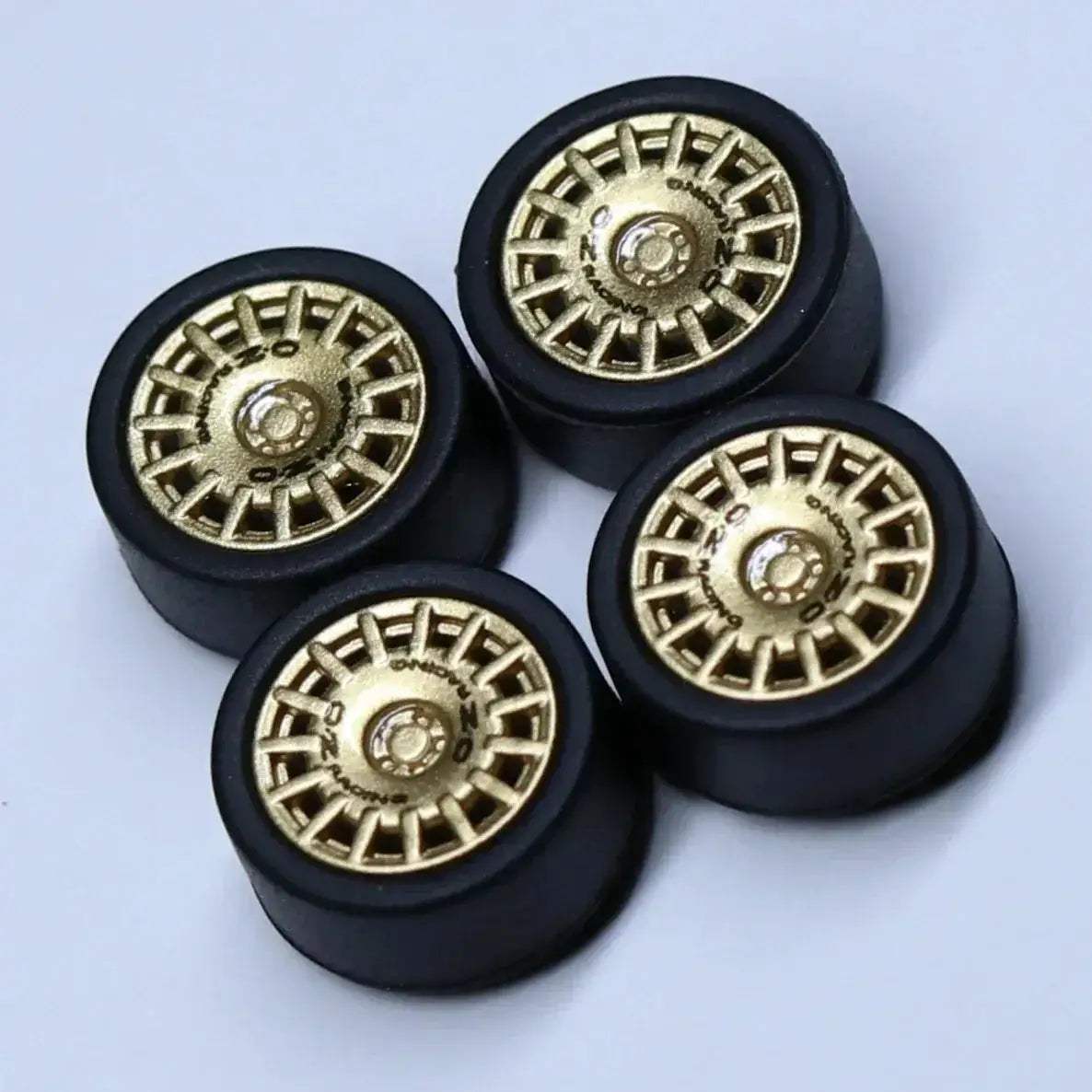 ABS Wheels With Rubber Tires For Scale Model Cars Durable - ToylandEU