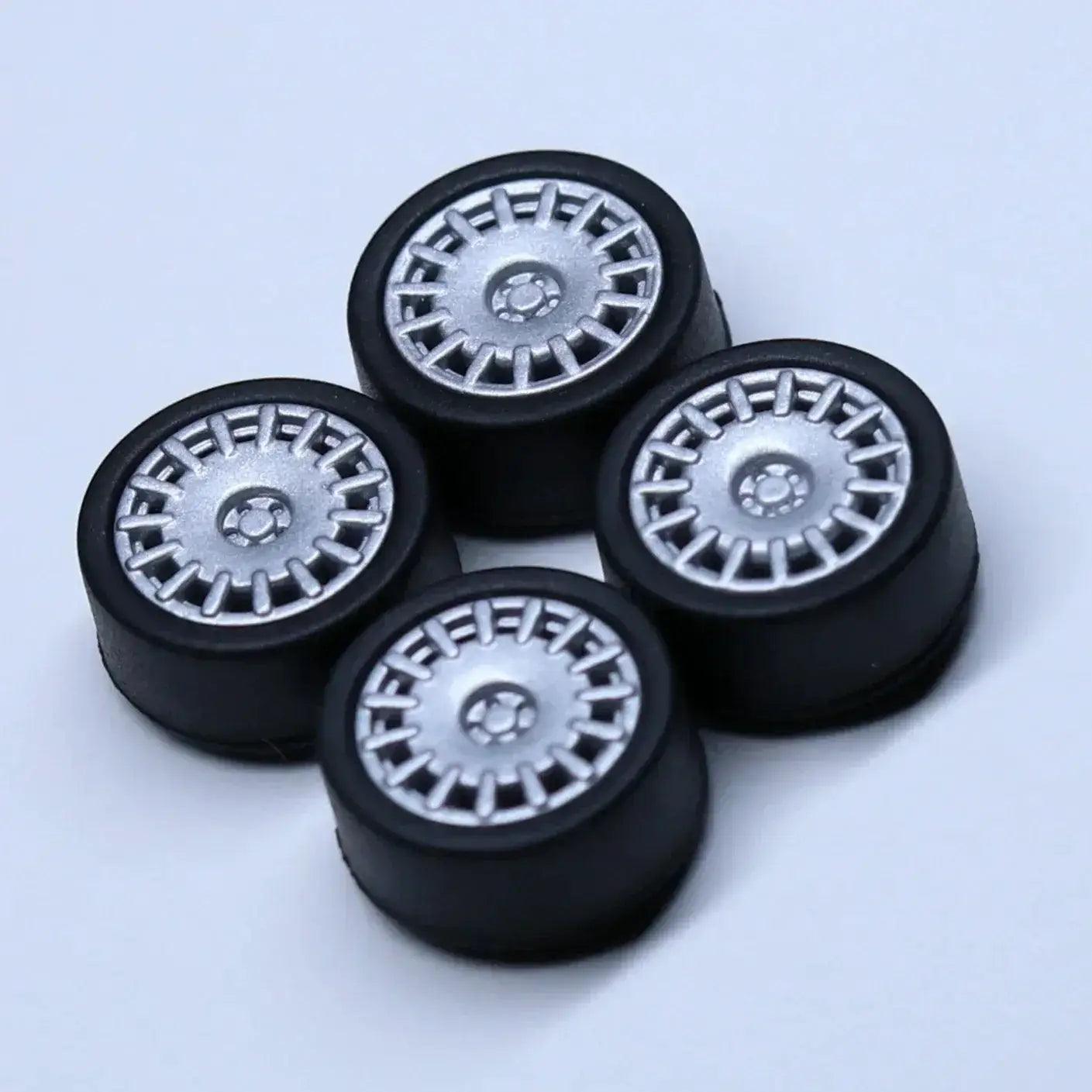  ABS Wheels With Rubber Tires For Scale Models Durable -  ToylandEU™