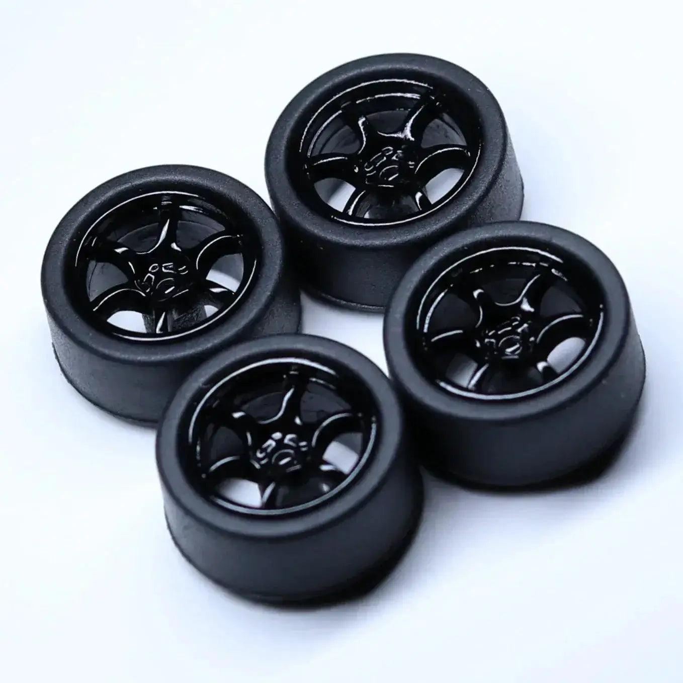  ABS Wheels With Rubber Tires For Scale Models Durable -  ToylandEU™