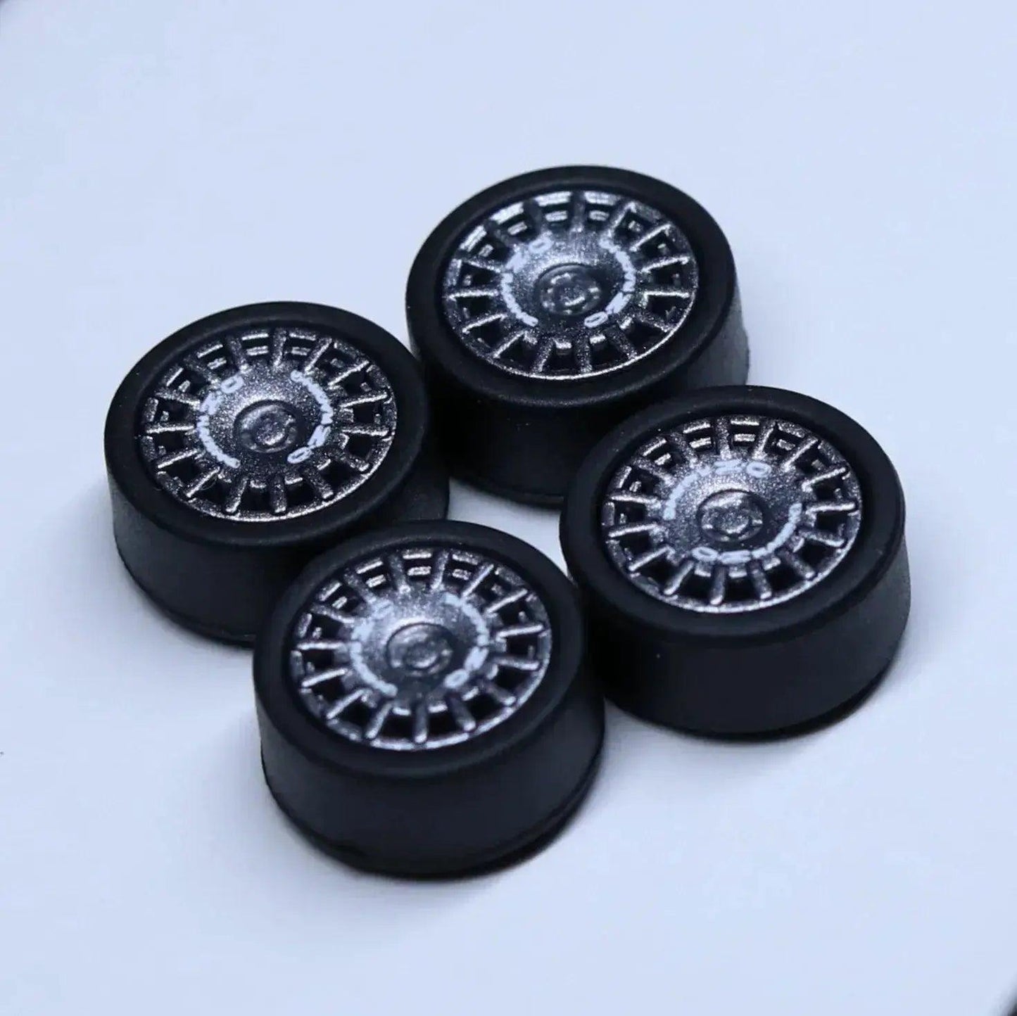  ABS Wheels With Rubber Tires For Scale Models Durable -  ToylandEU™