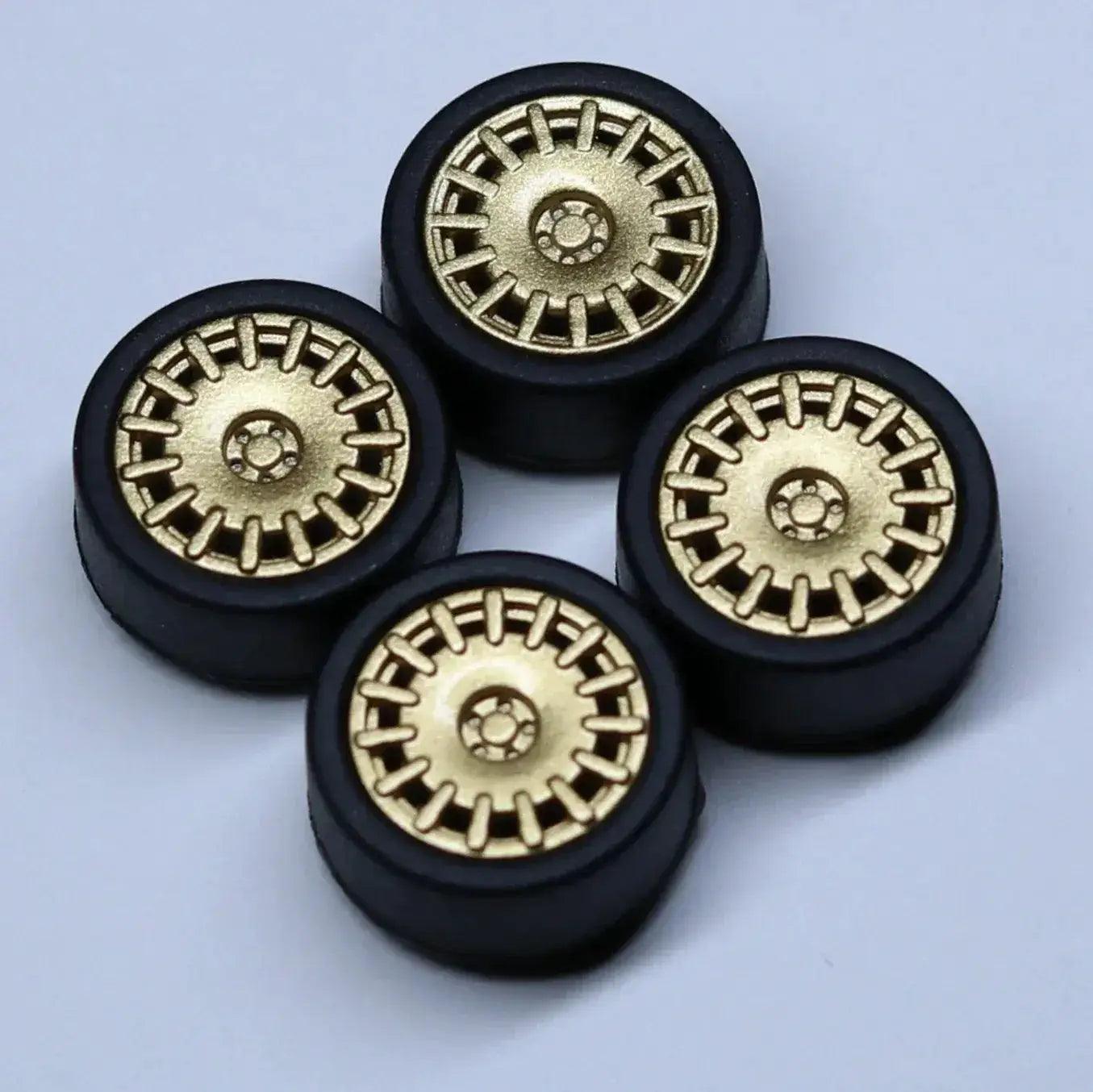  ABS Wheels With Rubber Tires For Scale Models Durable -  ToylandEU™