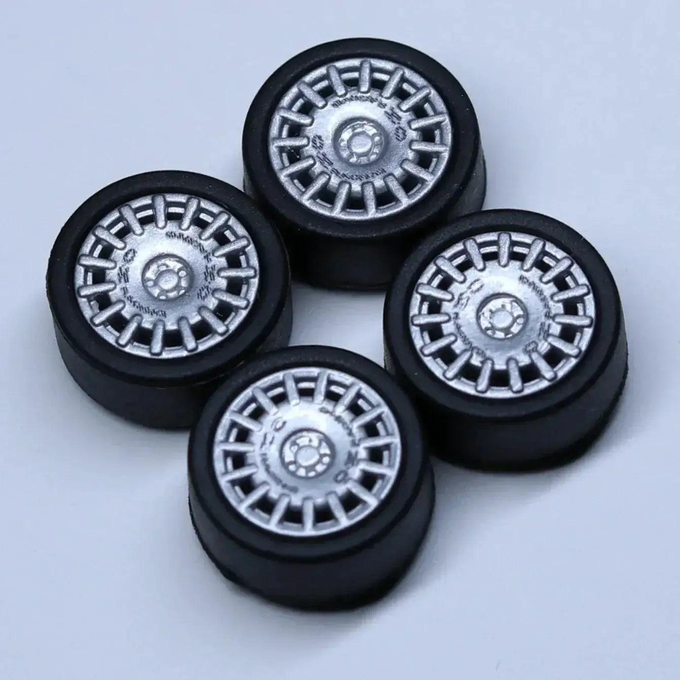  ABS Wheels With Rubber Tires For Scale Models Durable -  ToylandEU™