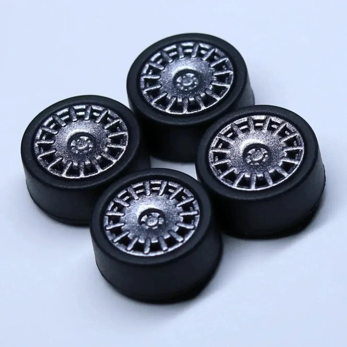  ABS Wheels With Rubber Tires For Scale Models Durable -  ToylandEU™