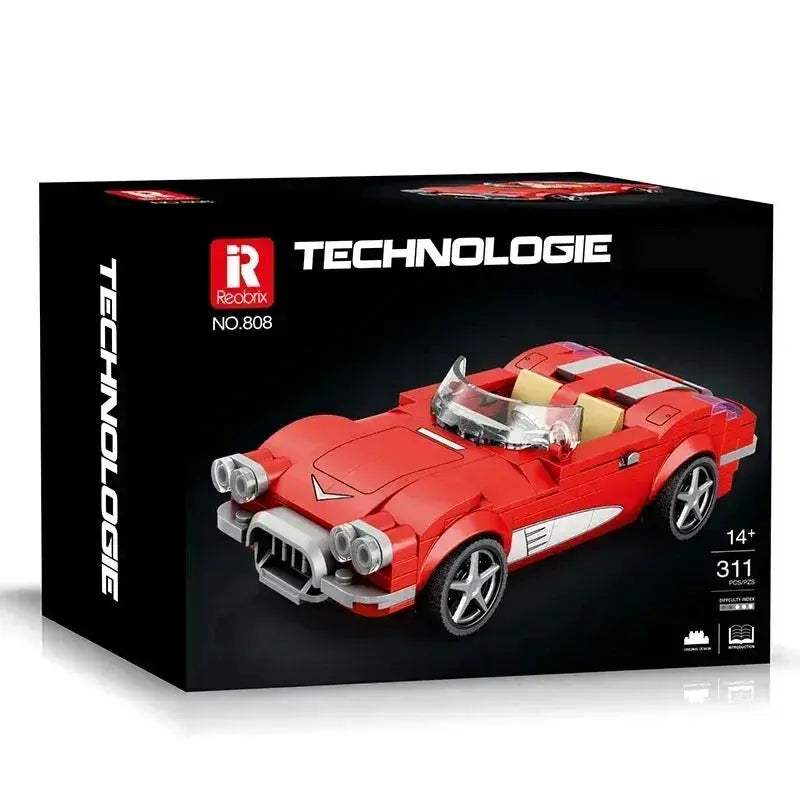 AC Cobra Car Building Blocks Set For Kids Creative Display - ToylandEU