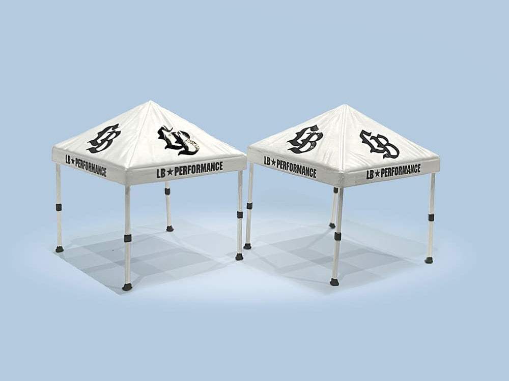 Liberty Walk Canopy 2 Piece Set White | 1/64 Diecast Model Car | American Diorama | Liberty Walk Series