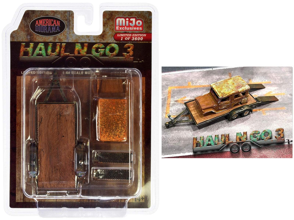 Haul N Go 3-inch 4 piece | 1/64 Diecast Model Car | American Diorama | Limited Edition of 3600