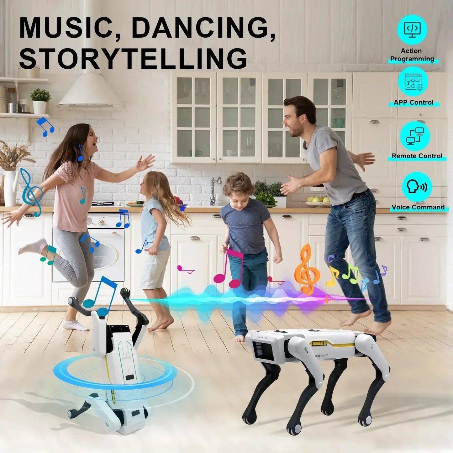  AI Robot Dog With Voice Dialogue Remote Control Dance -  ToylandEU™
