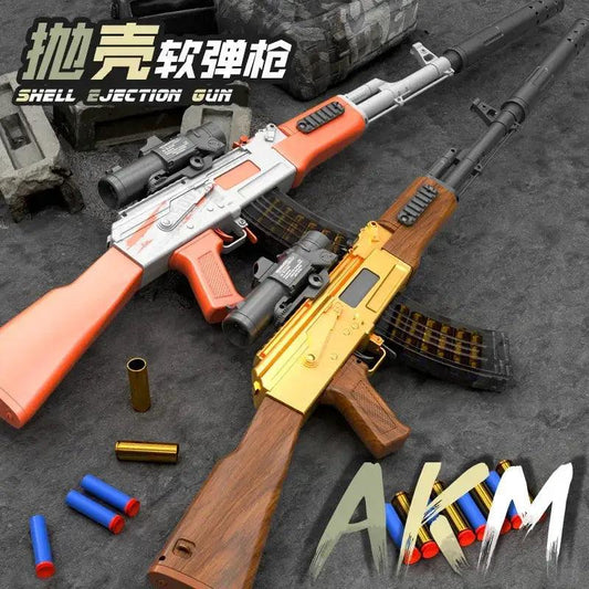  AK47 Style Toy Gun Auto Shell Thrower Ultra Lightweight -  ToylandEU™