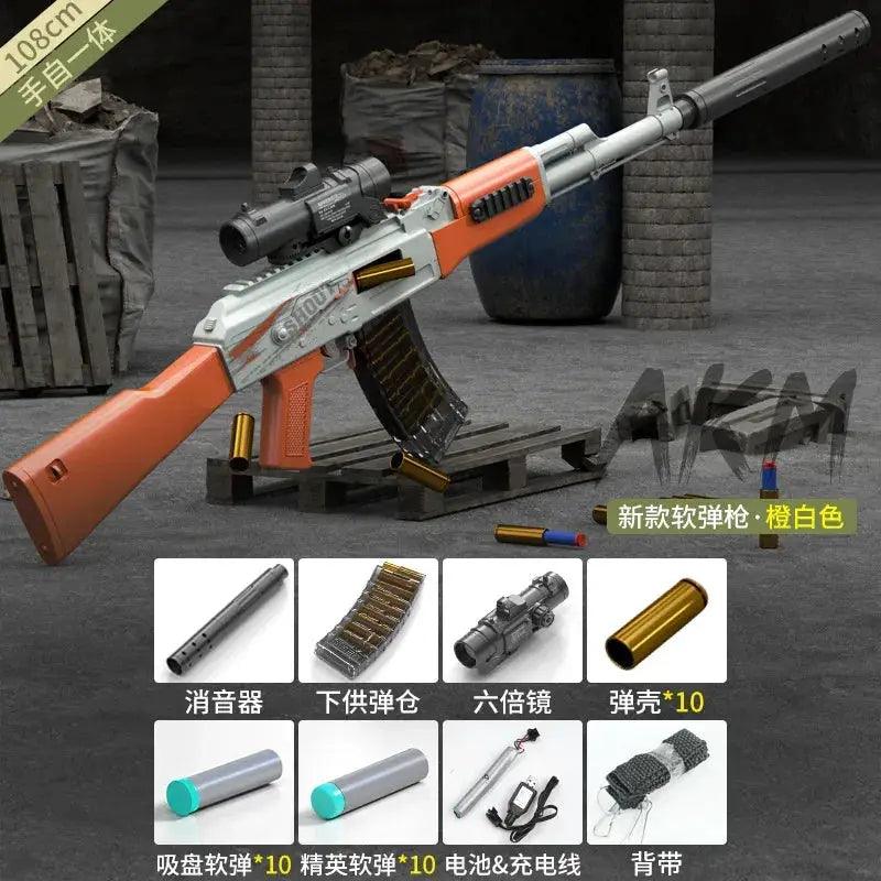  AK47 Style Toy Gun Auto Shell Thrower Ultra Lightweight -  ToylandEU™