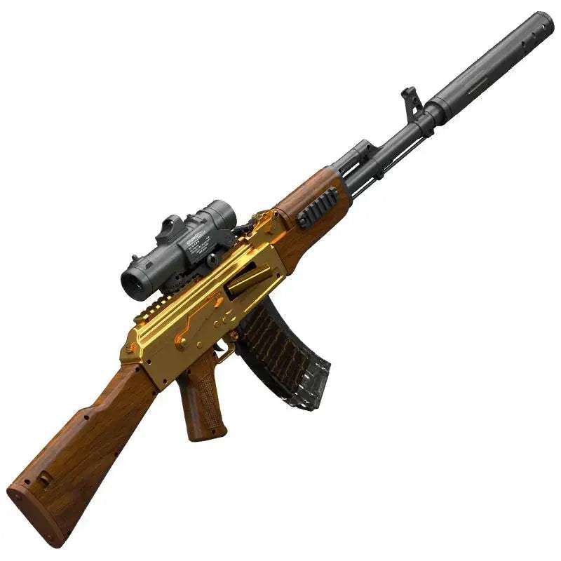 AK47 Style Toy Gun Auto Shell Thrower UltraLightweight - ToylandEU